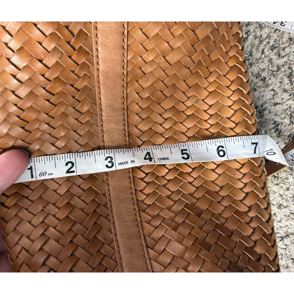 Madewell The Medium Transport Tote: Woven Leather Edition brown